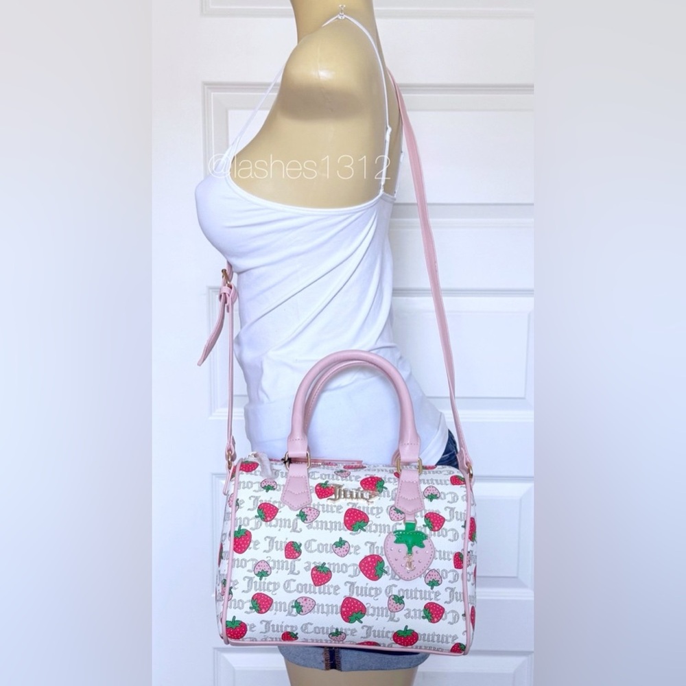 JUICY COUTURE Bag Freshly Picked Satchel - Strawberry Cream - Picture 6 of 7